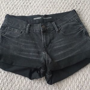 Old Navy black jean shorts